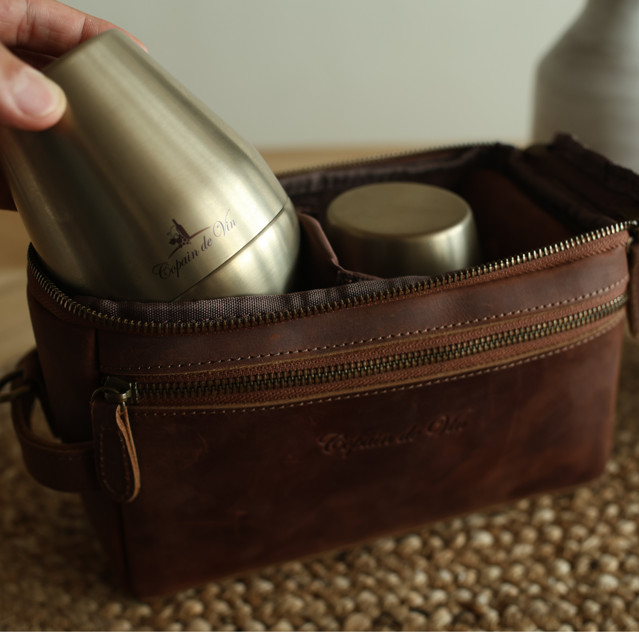 Vinvoyageキャリーバッグ「Leather」
